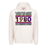 Pale Pink Vintage 1980 Birthday Premium Hoodie - Bettercallsaul