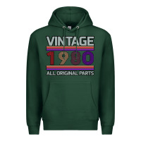 Sports Green Vintage 1980 Birthday Premium Hoodie - Bettercallsaul
