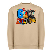 Mushroom forklift birthday six Heavyweight Sweatshirt - Artiststas