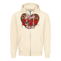 Sandshell senior 2024 mom football Zipper Hoodie - MaliasSmallBusiness