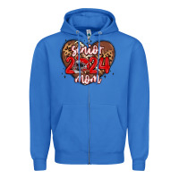 True Royal senior 2024 mom football Zipper Hoodie - MaliasSmallBusiness