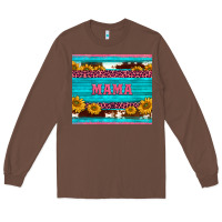 Chestnut cowhide leopard sunflowers mama Long Sleeve Tee - BarkalooDesign