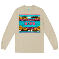 Mushroom cowhide leopard sunflowers mama Long Sleeve Tee - BarkalooDesign