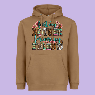 First My Mother Forever My Friend Heavyweight Hoodie Designed By Lillyallendesigns