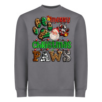 Storm merry christmas paws with santa Heavyweight Sweatshirt - AdoDesignShop