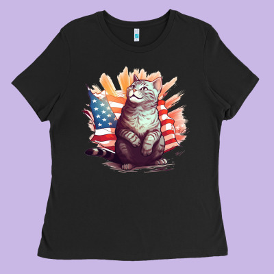 Cat8 Ladies Tee Designed By Unal Design
