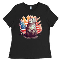 Black cat8 Ladies Tee - Unal Design