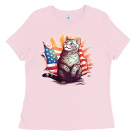 Bubblegum Pink cat8 Ladies Tee - Unal Design