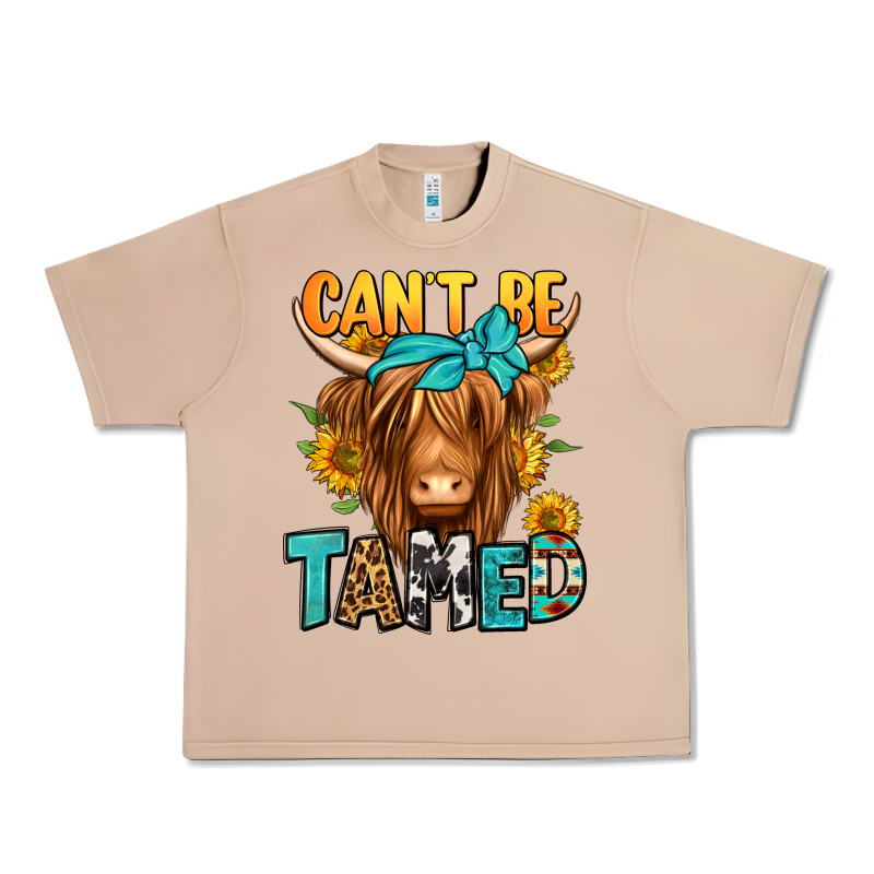 Can't Be Tamed Longhaired Cow Urban Heavy Tee by Jasminsmagicworld | Teevron