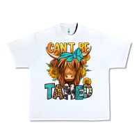 White can't be tamed longhaired cow Urban Heavy Tee - Jasminsmagicworld