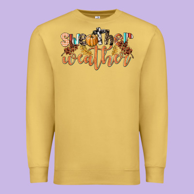 Sweather Weather Premium Sweatshirt Designed By Lillyallendesigns