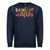Navy Sweather Weather Premium Sweatshirt - LillyAllenDesigns