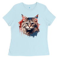 Baby Blue cat9 Ladies Tee - Unal Design