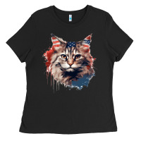 Black cat9 Ladies Tee - Unal Design