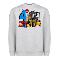 Heather Grey forklift birthday four Heavyweight Sweatshirt - Artiststas