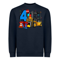 Navy forklift birthday four Heavyweight Sweatshirt - Artiststas