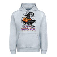 Heather Grey witchy mama messy bun Urban Hoodie - CowGirlArtShop