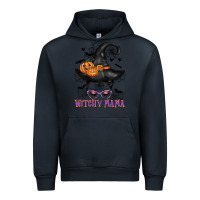Navy witchy mama messy bun Urban Hoodie - CowGirlArtShop