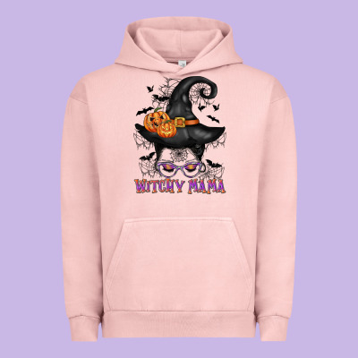 Witchy Mama Messy Bun Urban Hoodie Designed By Cowgirlartshop
