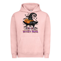 Pigment Salmon witchy mama messy bun Urban Hoodie - CowGirlArtShop