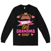 Black world's best grandma ever Long Sleeve Tee - Jasminsmagicworld