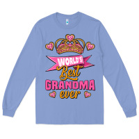 Colony Blue world's best grandma ever Long Sleeve Tee - Jasminsmagicworld