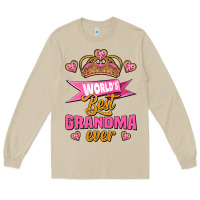 Mushroom world's best grandma ever Long Sleeve Tee - Jasminsmagicworld