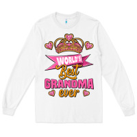 White world's best grandma ever Long Sleeve Tee - Jasminsmagicworld