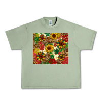 Oil Green juneteenth sunflowers Urban Heavy Tee - Artiststas