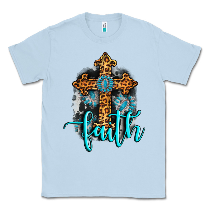 Faith Western Turquoise Classic Tee by AdoDesignShop | Teevron