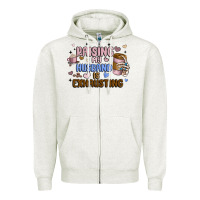Oatmeal Heather raising my husband is exhausting Zipper Hoodie - MaliasSmallBusiness
