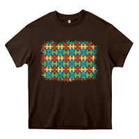 Chocolate Brown autism awareness background Heavy Core Tee - Artiststas