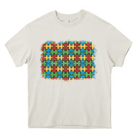 Cream autism awareness background Heavy Core Tee - Artiststas