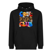 Black cool moms club Heavyweight Hoodie - LillyAllenDesigns