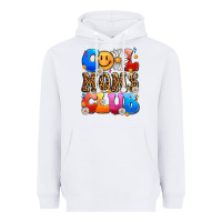 White cool moms club Heavyweight Hoodie - LillyAllenDesigns
