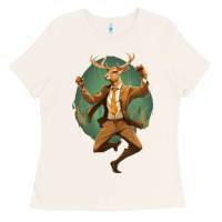 Bone happy deer Ladies Tee - Unal Design