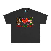 Pigment Black peace love wine Urban Heavy Tee - AdoDesignShop