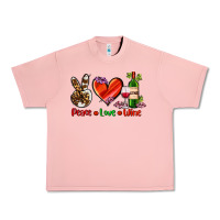 Salmon peace love wine Urban Heavy Tee - AdoDesignShop