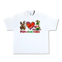 White peace love wine Urban Heavy Tee - AdoDesignShop