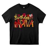 Black birthday diva Heavy Core Tee - Zillion Design Studio
