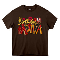 Chocolate Brown birthday diva Heavy Core Tee - Zillion Design Studio