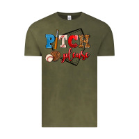 Vintage Olive pitch please Vintage Tee - AdoDesignShop