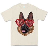 Bone german shepherd with love glasses Premium Tee - RanaPortraitStore