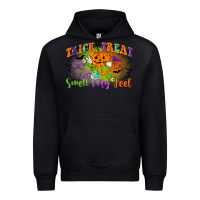 Black trick or treat smell my feet Urban Hoodie - CowGirlArtShop