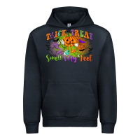Navy trick or treat smell my feet Urban Hoodie - CowGirlArtShop