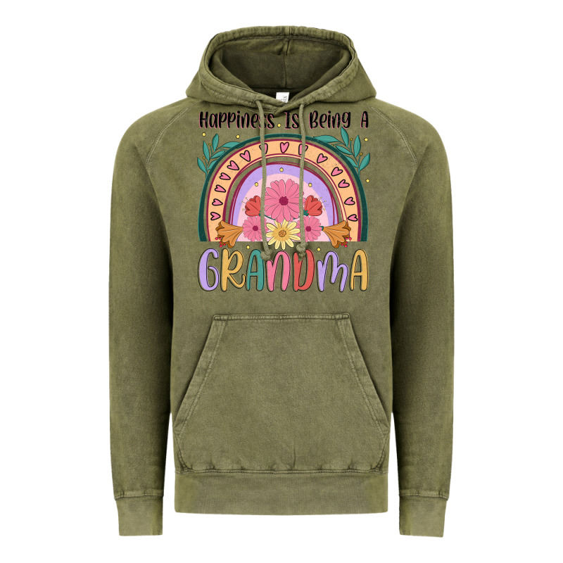 Happiness Is Being A Grandma Vintage Hoodie by JahusDesignShop | Teevron