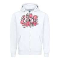 White bride Zipper Hoodie - MaliasSmallBusiness