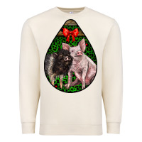 Sandshell christmas pig Premium Sweatshirt - LillyAllenDesigns