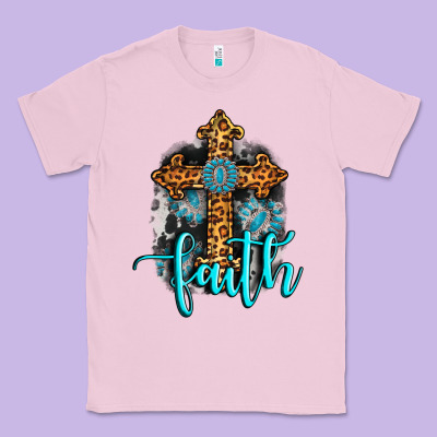 Faith Western Turquoise Classic Tee Designed By Adodesignshop