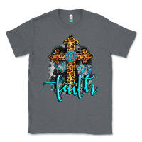 Charcoal Heather faith western turquoise Classic Tee - AdoDesignShop